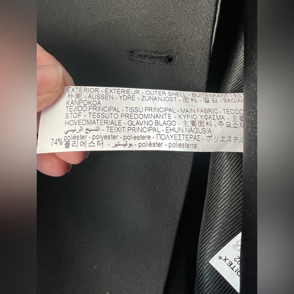 Zara Women’s Satin Lapel Tuxedo Blazer Jacket Solid Black Size Medium - Picture 9 of 10